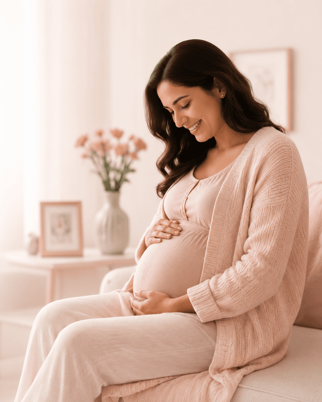 An expectant mother receiving compassionate pregnancy care